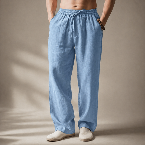 Bromley — Leinenhose — Hellblau