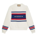 Vintage Star Logo Striped Sweatshirt