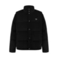 Convertible Corduroy Puffer Jacket | Black