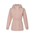 Blush Pink Belted Technical Windbreaker