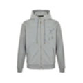 Embroidered Sketch Monogram Zip-Up Hoodie