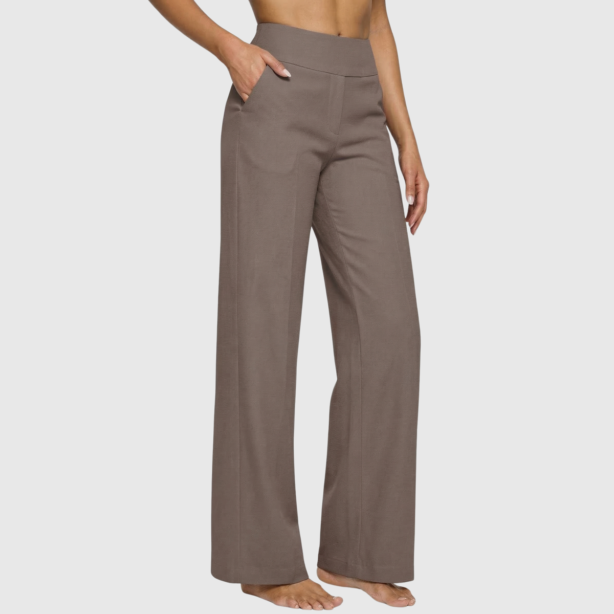 Klara — Weite Hose — Taupe